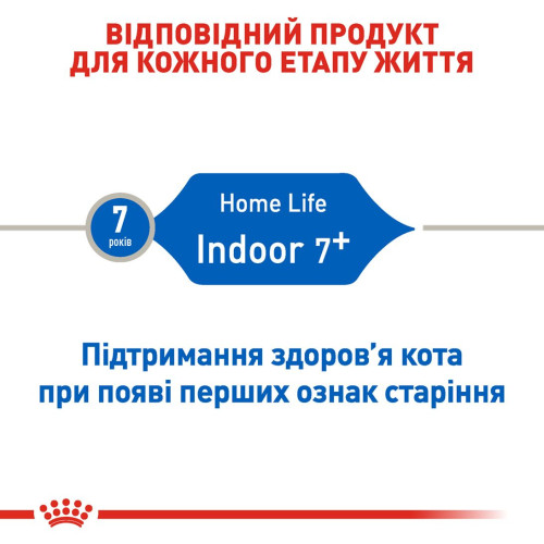 Сухий корм для котів, що живуть у приміщенні Royal Canin Indoor 7+, 1,5 кг - домашня птиця