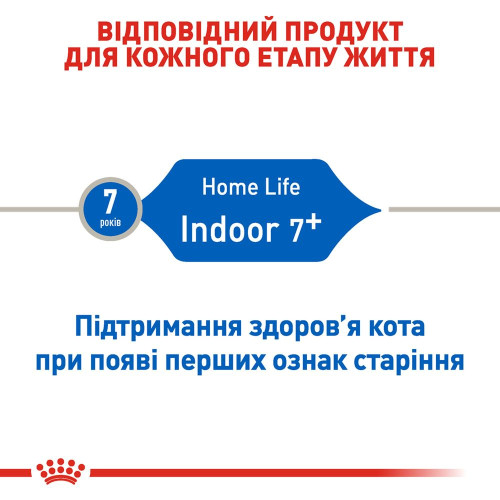 Сухий корм для котів, що живуть у приміщенні Royal Canin Indoor 7+, 1,5 кг - домашня птиця