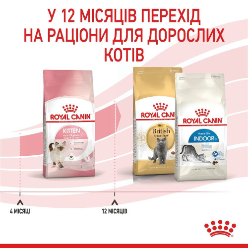 Набір корму для кошенят Royal Canin Kitten 2 кг + 4 pouch - домашня птиця