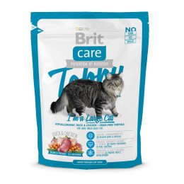 Сухий корм для котів великих порід Brit Care Cat Tobby I am a Large Cat 400 г (качка та курка)