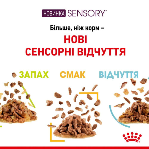 Вологий корм для котів Royal Canin Sensory Feel Jelly pouch 85 г, 3+1 шт - домашня птиця