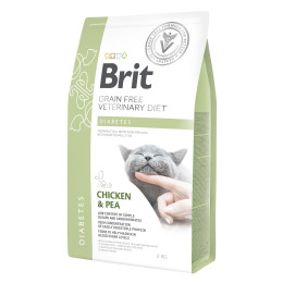 Сухий корм для котів, при цукровому діабеті Brit GF Veterinary Diet Diabetes 2 кг (курка)