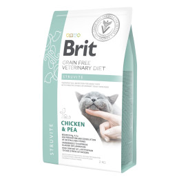 Сухий корм для котів, при захворюваннях сечовивідних шляхів Brit GF Veterinary Diet Struvite 2 кг (курка)