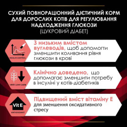 Сухий корм для котів Pro Plan Veterinary Diets DM ST/OX Diabetes Managment 1,5 кг