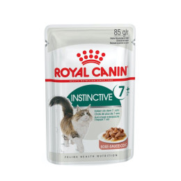 Вологий корм для літніх котів Royal Canin Instinctive Gravy 7+ pouch 85 г, 3+1 шт у подарунок (домашня птиця)