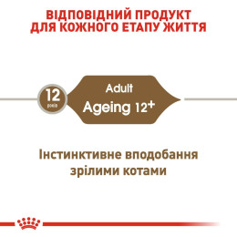 Вологий корм для котів Royal Canin Ageing 12+ pouch 85г, 3+1 шт у подарунок - домашня птиця