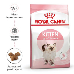 Набір корму для кошенят Royal Canin Kitten 2 кг + 4 pouch - домашня птиця