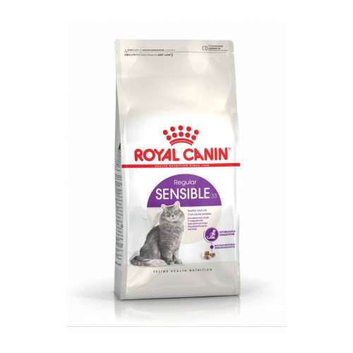 Сухий корм для вибагливих котів з чутливим травленням Royal Canin Sensible 33 | 1,6 кг + 400 г у подарунок (домашня птиця)