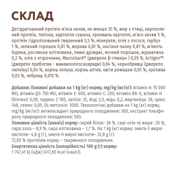 Беззерновий сухий корм для котів Optimeal 4 кг (качка та овочі)