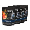 Набір корму для котів Savory Adult pouch 3+1 шт х 85 г - лосось та горошок