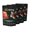 Набір корму для котів Savory Adult pouch 3+1 шт х 85 г - ягня та буряк