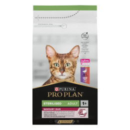Сухий для котів Pro Plan Sterilised Adult 1+ Savoury Duo 1,5 кг - качка та печінка