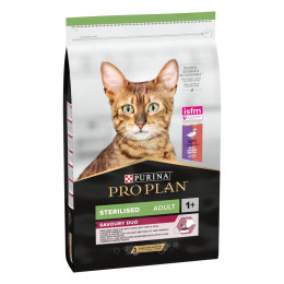 Сухий для котів Pro Plan Sterilised Adult 1+ Savoury Duo 10 кг - качка та печінка