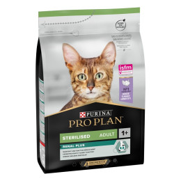 Сухий для стерилізованих котів ProPlan Sterilised Adult 1+ Renal Plus 3 кг - індичка