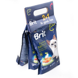 Сухий корм Brit Premium by Nature Cat Sterilized Salmon 300 г, 2+1 шт