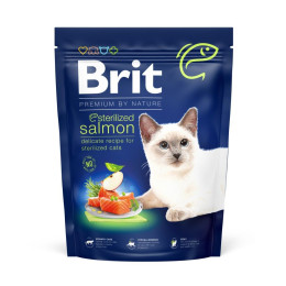 Сухий корм Brit Premium by Nature Cat Sterilized Salmon 300 г, 2+1 шт