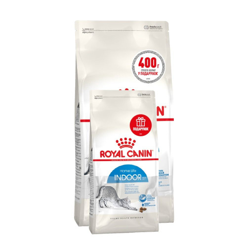 Сухий корм для котів Royal Canin Indoor 27, 2 кг + 400 г - домашня птиця