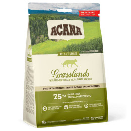 Сухий корм для дорослих котів Acana Grasslands 340 г