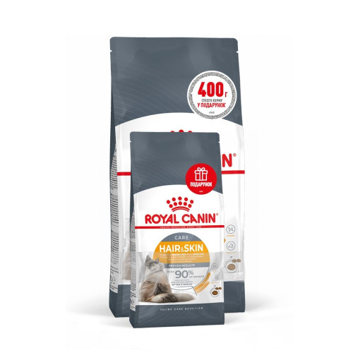 Сухий корм для котів Royal Canin Hair & Skin 2 кг + 400 г - домашня птиця