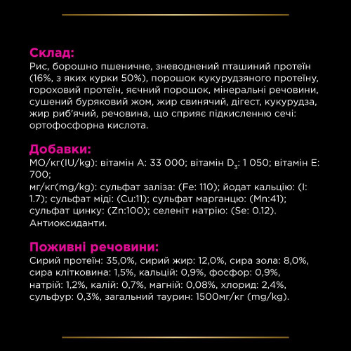 Сухий корм для котів, при захворюваннях сечовивідних шляхів Pro Plan Veterinary Diets UR Urinary 1,5 кг