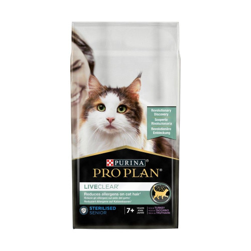 Сухий корм для котів Pro Plan LiveClear Sterilised 7+ 1,4 кг — індичка
