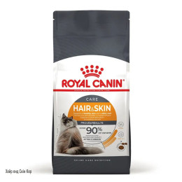 Набір корму для котів Royal Canin hair and skin care 2 кг + 4 pouch - домашня птиця