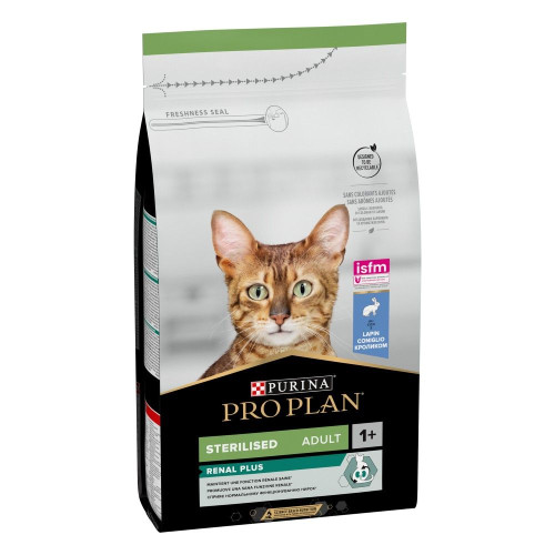 Сухий корм для стерилізованих котів Pro Plan Pro Plan Sterilised Adult 1+ Renal Plus 1,5 кг - кролик