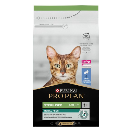 Сухий корм для стерилізованих котів Pro Plan Pro Plan Sterilised Adult 1+ Renal Plus 1,5 кг - кролик