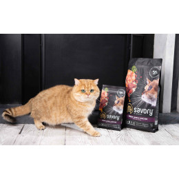 Сухий корм для котів Savory Adult Cat Steril Fresh 2 кг - ягня та курка