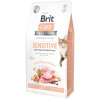 Сухий корм для вибагливих котів Brit Care Cat GF Sensitive HDigestion & Delicate Taste 7 кг (індичка і лосось)