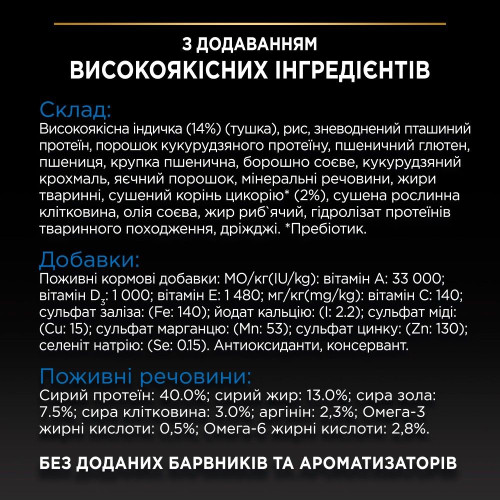 Сухий корм для котів Pro Plan Sterilised Senior 7+ Longevis 1,5 кг - індичка