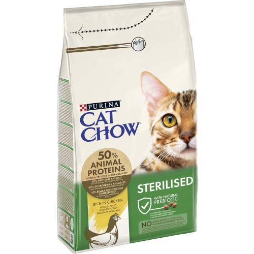 Сухий корм для стерилізованих котів Cat Chow Sterilized 1,5 кг (курка)