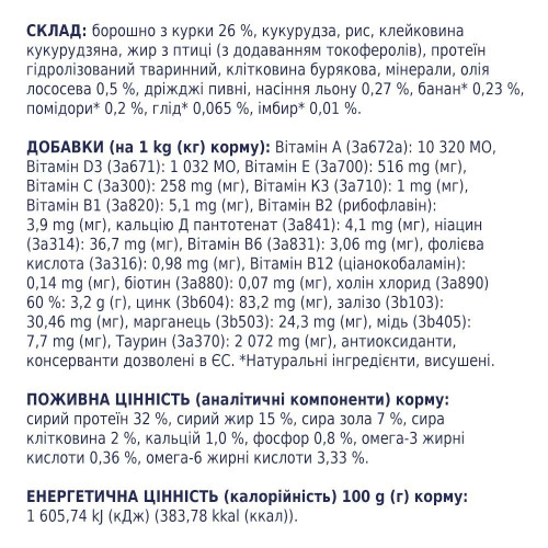Сухий корм для котів Club 4 Paws Premium 300 г (курка)