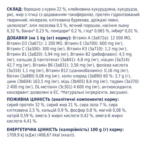 Сухий корм для котів при захворюваннях сечовивідних шляхів Club 4 Paws Premium Urinary 900 г (курка)