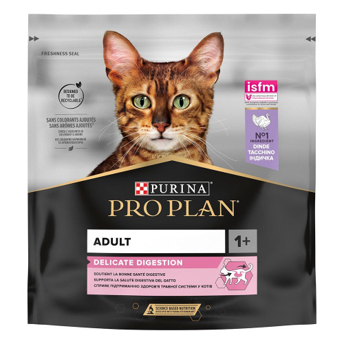 Сухий корм для котів з чутливим травленням Pro Plan Delicate Turkey 400 г (індичка)