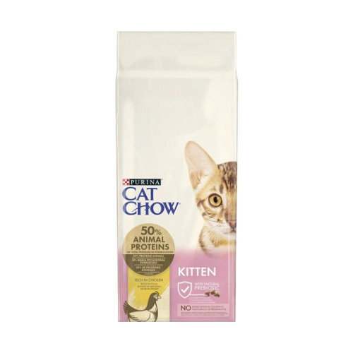 Сухий корм для кошенят Cat Chow Kitten 15 кг — курка