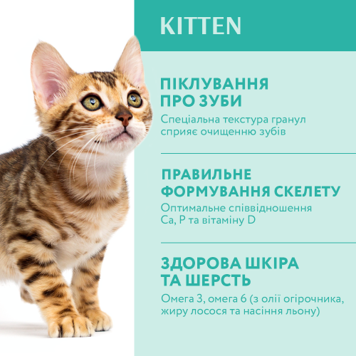 Сухий корм для кошенят Optimeal Kitten Chicken 200 г (курка)