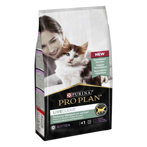 Сухий корм для кошенят ProPlan LiveClear Kitten 1,4 кг (індичка)