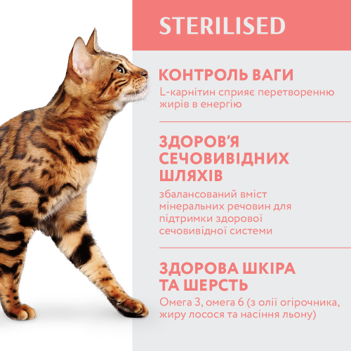 Сухий корм для стерилізованих котів Optimeal з високим вмістом яловичини 10 кг (яловичина та сорго)