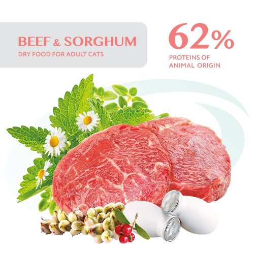 Сухий корм для стерилізованих котів Optimeal Adult Cat Sterilised Beef Sorghum 650 г (яловичина та сорго)
