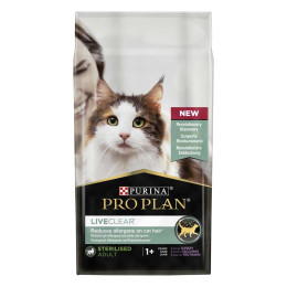 Сухий корм для стерилізованих котів ProPlanLiveClear Sterilised 1,4 кг (індичка)