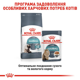 Сухий корм для виведення шерсті у котів Royal Canin Hairball Care 2 кг (домашня птиця)