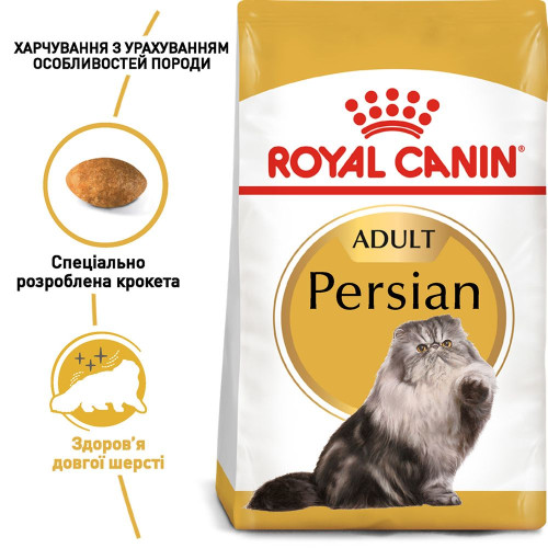 Сухий корм для дорослих котів перської породи Royal Canin Persian Adult 2 кг (домашня птиця)