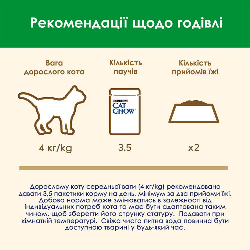Вологий корм для стерилізованих котів Cat Chow Adult 85 г (курка і баклажани)