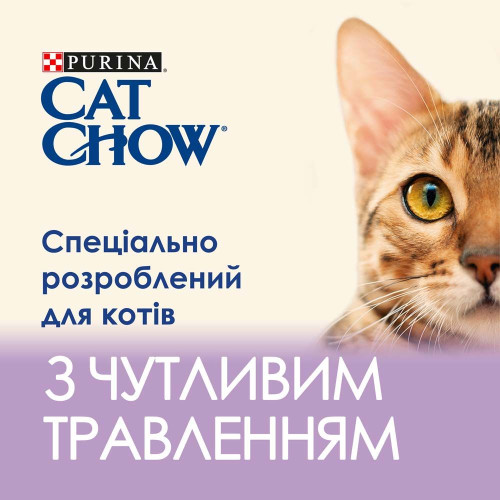Вологий корм для котів Cat Chow Sensetive Adult pouch 85 г (лосось та кабачок)