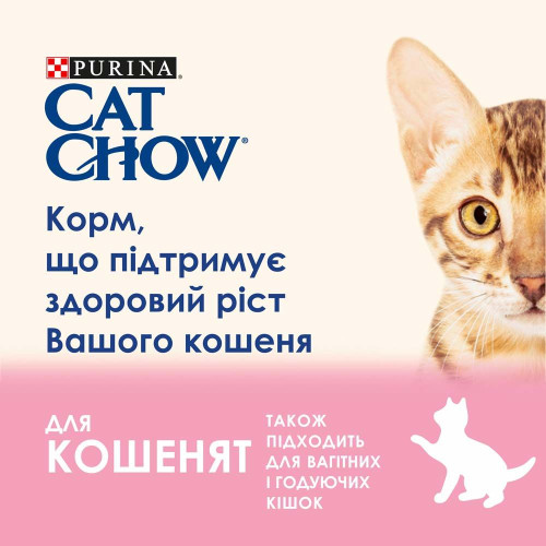 Вологий корм для кошенят Cat Chow Kitten pouch 85 г (ягня та кабачок)