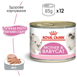 Вологий корм для кошенят Royal Canin Mother & Babycat 195 г (домашня птиця)