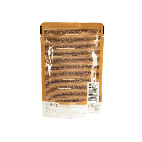 Вологий корм для котів Brit Premium Sterilised pouch 100 г - печінка
