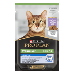 Паштет для котів ProPlan Sterilised Snr pouch 75 г - індичка