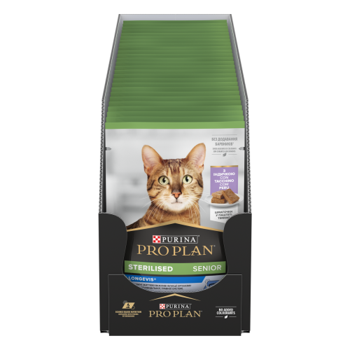 Паштет для котів ProPlan Sterilised Snr pouch 75 г - індичка